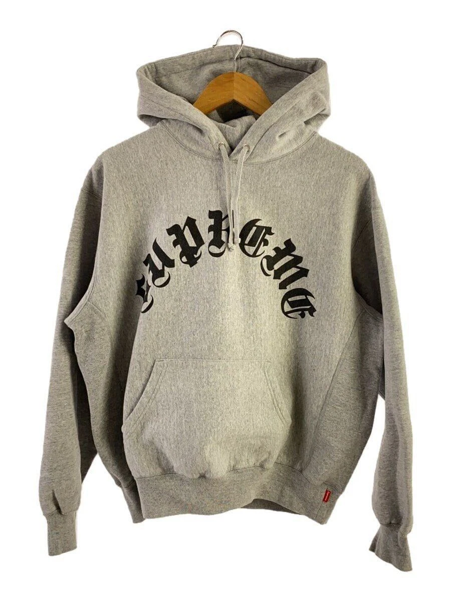 Sweat à capuche Supreme 24FW imprimé arc S coton gris occasion