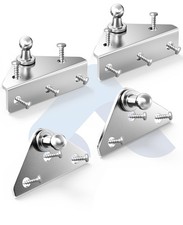 4PCS 10mm Ball Stud Mount Brackets with Screws