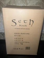 READ Seth Black Custom 1/6 Figure 12” TBLeague Phicen Egyptian God PL2022-191A