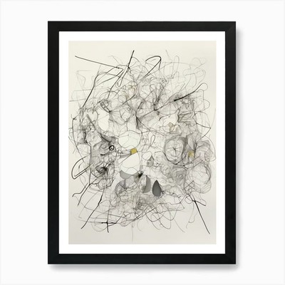 Swirls' 1 Kunstdruck gerahmt Wandbild Poster Leinwanddruck Bild