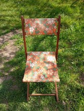 Ancienne Chaise Fauteuil Pliant Vintage Années 70 " Old Vintage