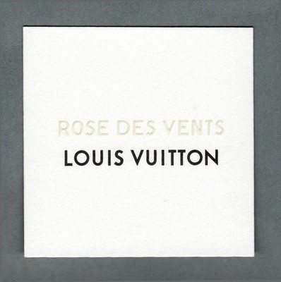 Werbekarte - Advertising Card - Rose des Vents von Louis Vuitton
