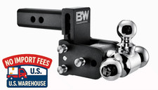 Bw Tow Stow Adjustable Hitch 2 Receiver Tri-ball 3 Drop Ts10047b
