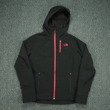 The North Face Jacket Womens Medium Black Full Zip Pockets Softshell Hooded