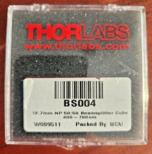 Thorlabs BS004 12.7mm Non-Polarizing 50:50 Beamsplitter Cube 400-700nm 