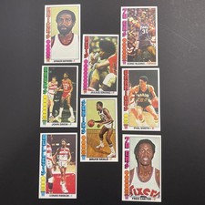 8 Card Basketball Lot 1976-77 Dr J! Julius Erving George McGinnis Mint, others
