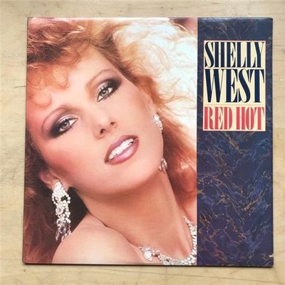 SHELLY WEST RED HOT LP 1983 - NICE COPY - SMALL SAW CUT IN COVER USA