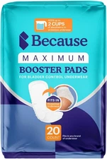 Maximum Incontinence Booster Pads, Adult Diaper Doubler Adds 2 Cups of Extra ...