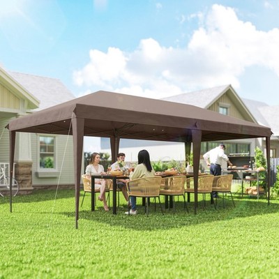 10' x 20' Outdoor Gazebo Canopy Wedding Party Tent with 4 Removable Sidewalls