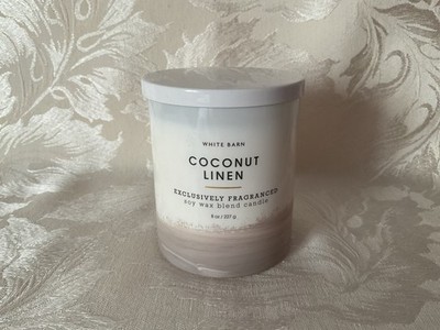 Bath & Body Works ''Coconut Linen'' 8 Unzen Eindochtkerze aus USA