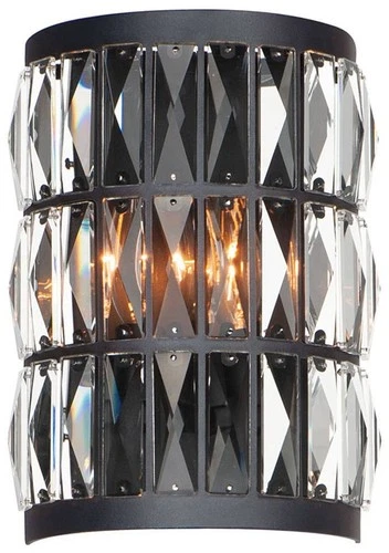 Maxim Madeline 10 3/4" High Black Wall Sconce - Picture 2 of 5