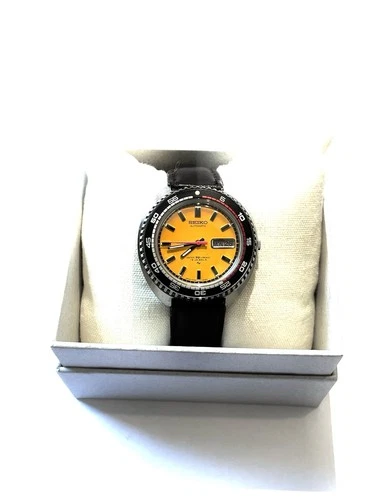 Vintage Seiko Rally Diver Orange Dial Men’s Automatic Watch
