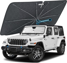 2026 Upgraded Car Windshield Sun Shade Umbrella, Front Window Sunshade with Th