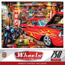 MasterPieces - Wheels - Retro Garage 750 Piece Jigsaw Puzzle