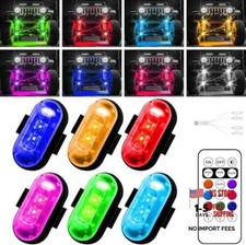 Wireless LED Lights for Car, Wireless Rock Lights with 8 Colors 10 6pcs