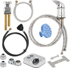 Salon Shampoo Bowl Faucet Vacuum Breaker Kit with Shampoo Bowl Hose and Sprayer