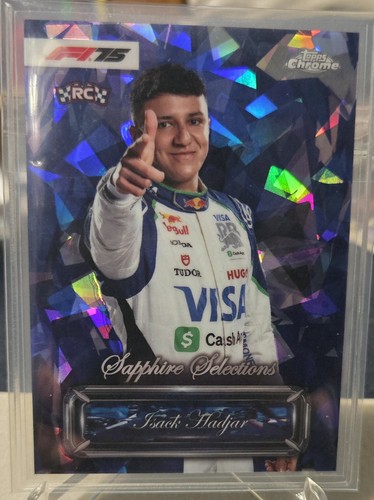 2025 Topps Chrome Sapphire Formula 1 F1 Isack Hadjar RC Sapphire Selections