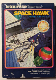 Space Hawk Intellivision 1981 CIB Complete Box Manual Overlays Tested Ships Fast