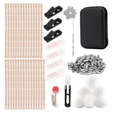 Zippo Lighter Repair Maintenance Kit w/ Case, Wick, Cotton, Felt Pads, Tweezers