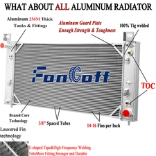 3 ROW Aluminum Radiator Fit 1999-2014 Chevy Silverado 1500 2500 HD 4.3L/6.0L