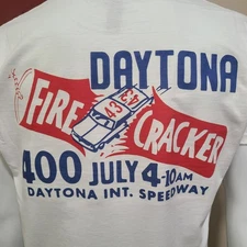 RATROD DRAG/GASSER/MIDGET/HARDTOP/NASCAR Race T-shirt DAYTONA FIRECRACKER 400 