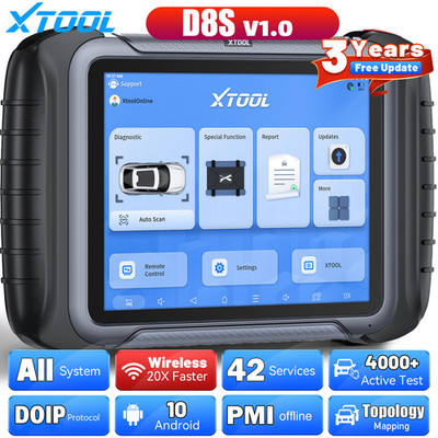 XTOOL D8S Bidirectional DOIP OBD2 Scanner Diagnostic Tool Full System 42+Service