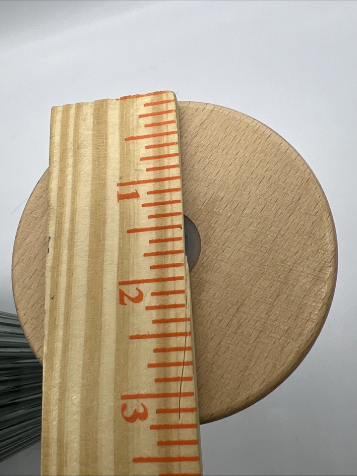 Member's Mark 4 vasos de vidrio con tapas de madera de haya y pajitas de vidrio y cepillo NUEVO EN CAJA Foto 4 de 4