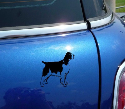 DETAILED ENGLISH SPRINGER SPANIEL DOG GRAPHIC DECAL STICKER ART CAR WALL DECOR