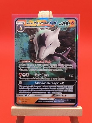 Alolan Marowak GX SM187 Ultra Rare Holo Promo Pokemon Card | eBay