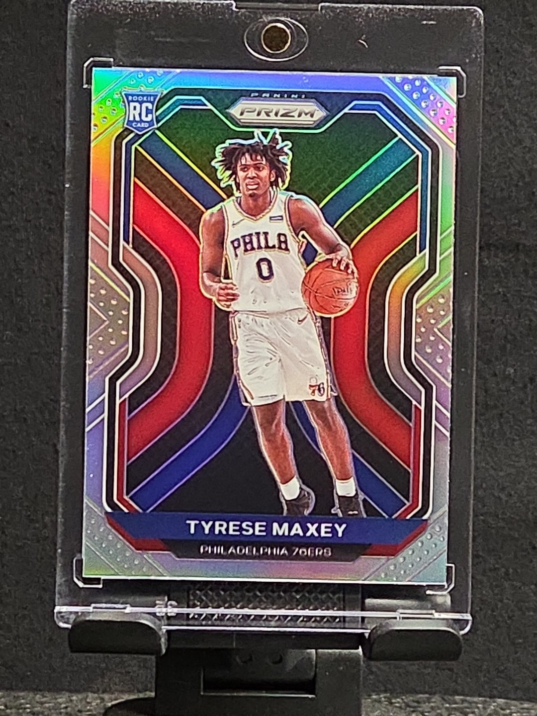Tyrese Maxey 2020-21 Panini Prizm Silver Prizm #256 RC Philadelphia 76ers