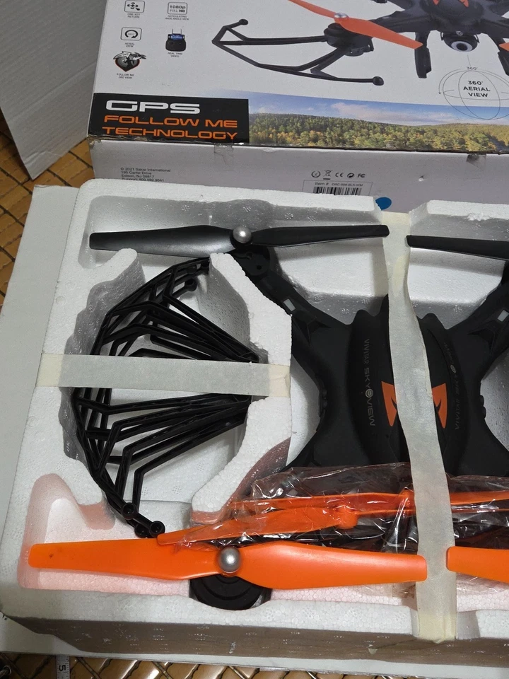 Vivitar 360 Sky View Video Drone Real Time Video GPS Hover HD 360°  Open Box  - Image 3 of 4