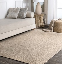 Nuloom Braided Lefebvre 5'x8' Indoor Outdoor Area Rug Tan Waterproof Patio Deck