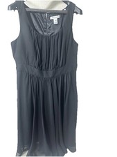 White House Black Market Elegant overlay little Black dress sleeveless,  Size 12