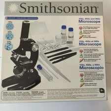 MICROSCOPE KIT/ BUILT-IN LIGHT SMITHSONIAN 150x / 450x / 900x Brand New