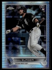 2022 Topps Chrome Hyper Refractor Jake Burger #29 Chicago White Sox RC