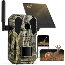 SYCAMTC 4G Cellular Trail Camera, No WiFi Needed, 0.2s Fast Trigger Speed,...