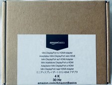 NEW Amazon Basics Mini DisplayPort to HDMI Adapter 4K 30Hz DP NEW SEALED