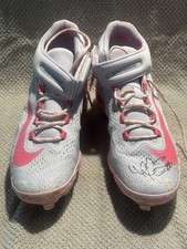 Willson Contreras Autographed Game Used Mother's Day Cleats / Batting Gloves MLB