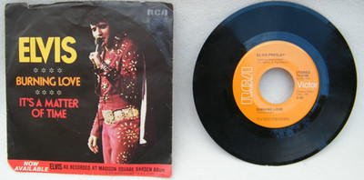 Elvis Presley BURNING LOVE RCA 74-0769 IT'S MATTER TIME Picture Sleeve 7'' 45 rpm
