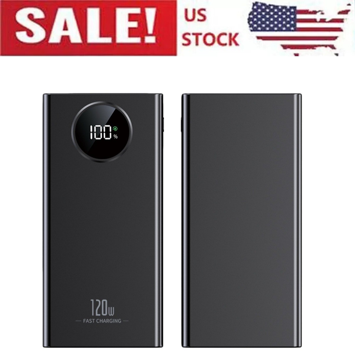 900000MAH Portable Power Bank LCD LED 2 USB Battery Charger 