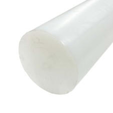 4.000 4 inch x 12 inches, UHMW Polyethylene Round Rod, Natural