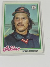 Vintage 1978 Topps Hall of Famer Dennis Eckersley # 122 in Excellent Condition.