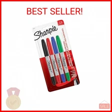 SHARPIE 32174PP Twin Tip Permanent Markers, Fine and Ultra Fine, Assorted Colors