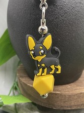 5  Dog Puppy Tumbler Charm Keychain Purse Backpack New Free Ship B796