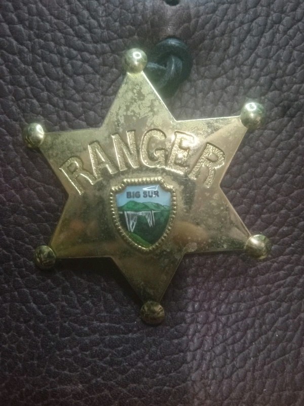 Vintage Big Sur Ranger Badge Brass Tone