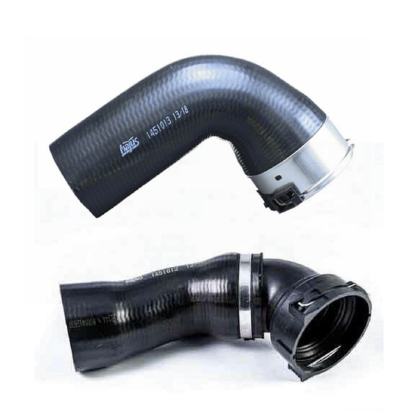 2X Ladeluftschlauch Turboschlauch Oben Unten FüR BMW 5Er E60 E61 525D 530D-image