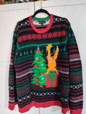 Blizzard Bay Light up Cotton Christmas Sweater Men 2XL Fun Party Unworn Cond