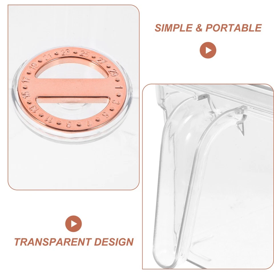  Acquario quadrato trasparente con coperchio e maniglia Ciotola per pesci Betta - Immagine 3 di 4