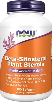 NOW FOODS, BETA-SITOSTEROL Sitosterin Kreislauf 180 Weichkapseln SUPER PREIS