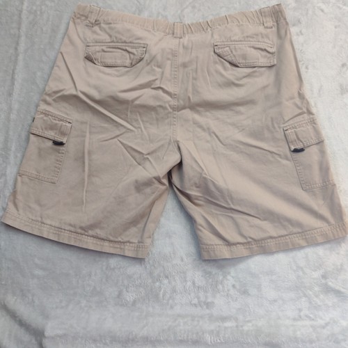 Vintage OP Ocean Pacific Cargo Shorts 4 Pocket Drawstring Zip XL 40 X 9 Beige - Picture 7 of 15